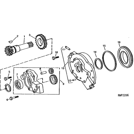 John Deere OIL PUMP