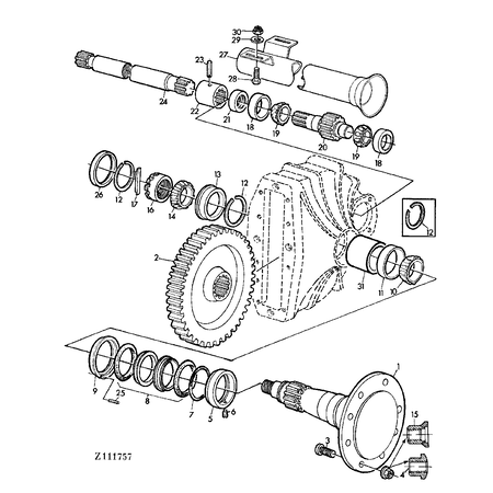 John Deere BEARING CUP