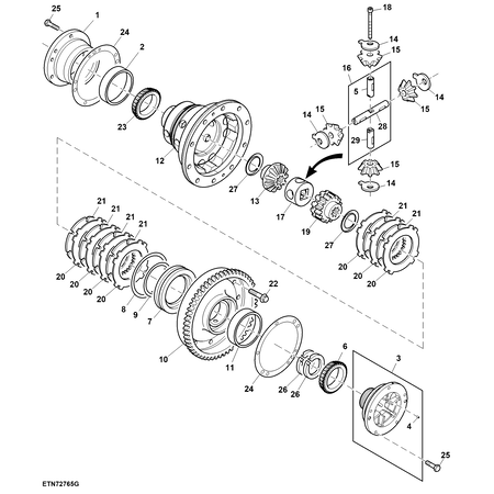 John Deere BEVEL GEAR