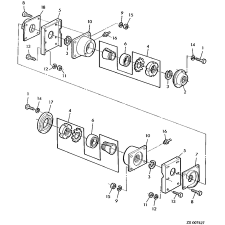 John Deere BEARING CAP