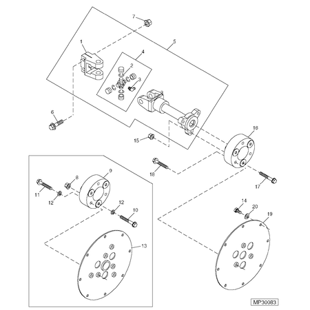 John Deere BOLT M8X50 10.9