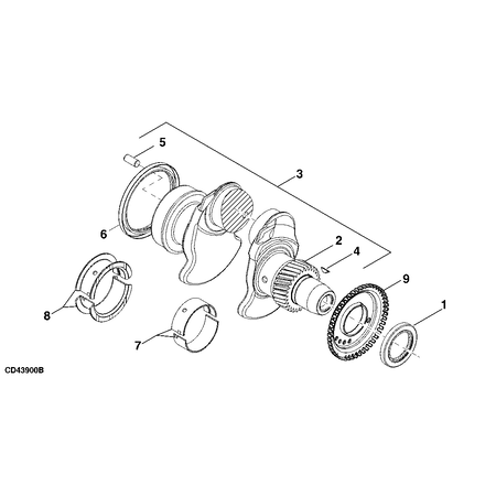 John Deere CRANKSHAFT