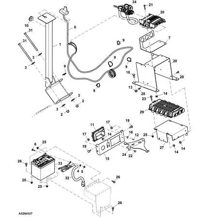 John Deere DRY CHARGED BATTERY