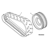 John Deere GUMMIRAUPENRIEMEN (LINKS)