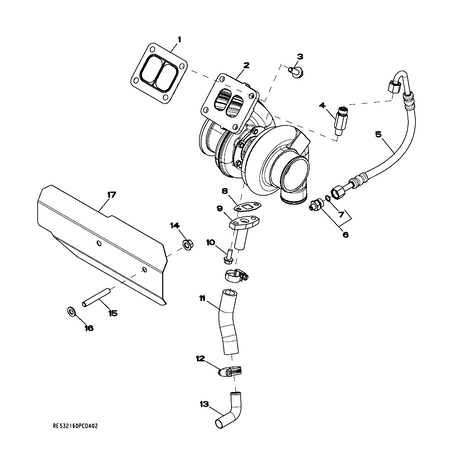 John Deere ADAPTER FITTING