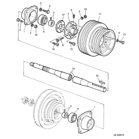 John Deere BEARING HOUSING W/O BEARING