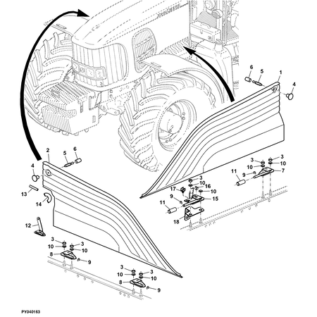 John Deere KUGELBOLZEN