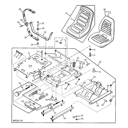 John Deere STOSSSTANGE