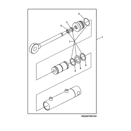 John Deere HYDRAULIKZYLINDERSATZ