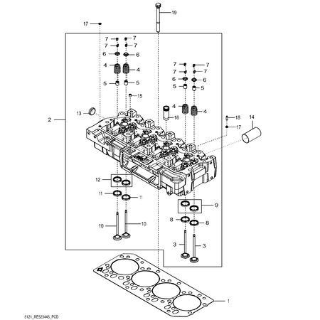 John Deere ZYLINDERKOPF REMAN