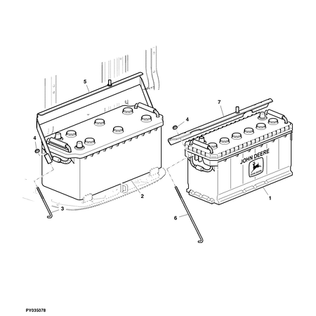 John Deere BATTERIE 12V 154AH