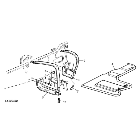 John Deere HALTERUNG