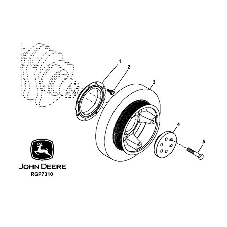 John Deere RIEMENSCHEIBE MIT DÄMPFER