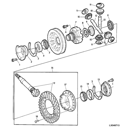 John Deere BEVEL GEAR