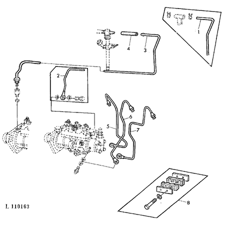 John Deere KRAFTSTOFFLEITUNG