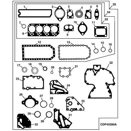 John Deere GASKET FOR DUBB THERMOS HOUSING