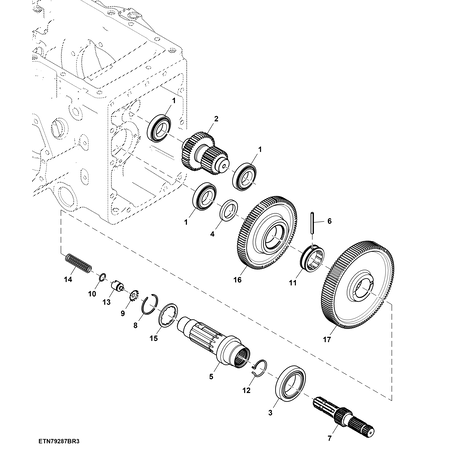 John Deere SLUITRING