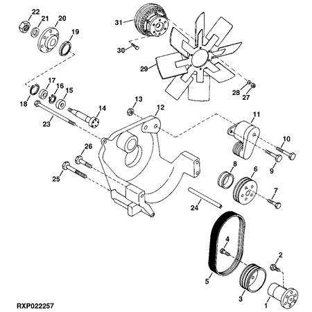 John Deere BELT TENSIONER