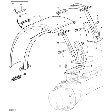 John Deere FENDER 620MM