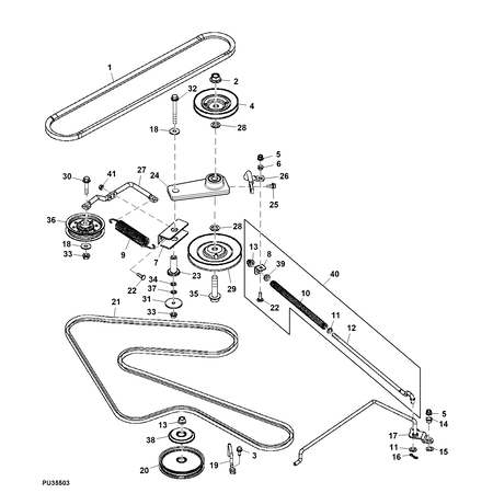 John Deere RIEMENSCHEIBENBAUGRUPPE