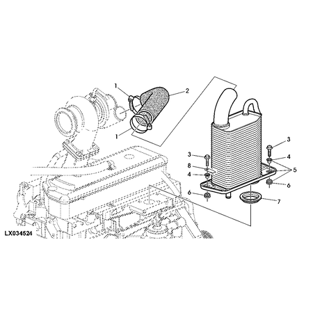 John Deere AFTERCOOLER