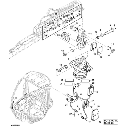 John Deere ELEC. CONNECTOR TERMINAL