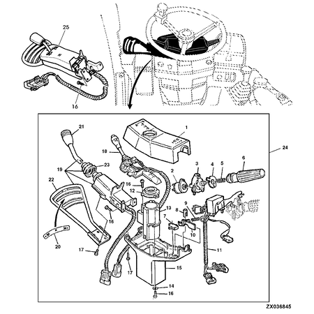 John Deere REVERSE LEVER.