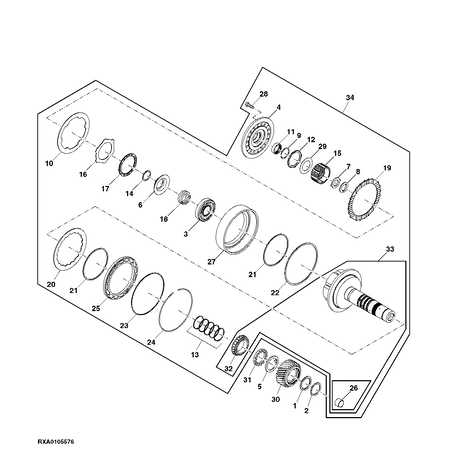 John Deere SLUITRING