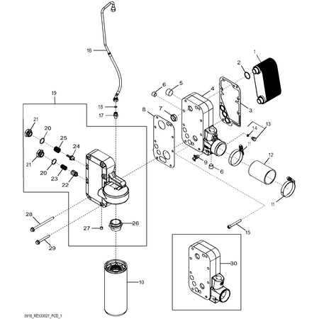 John Deere OIL COOLER