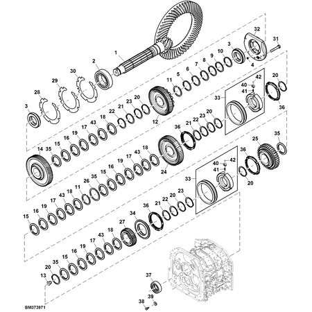 John Deere Bevel Gear Drive