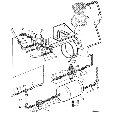 John Deere ABFLUSSVENTIL