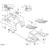 John Deere FOOTREST