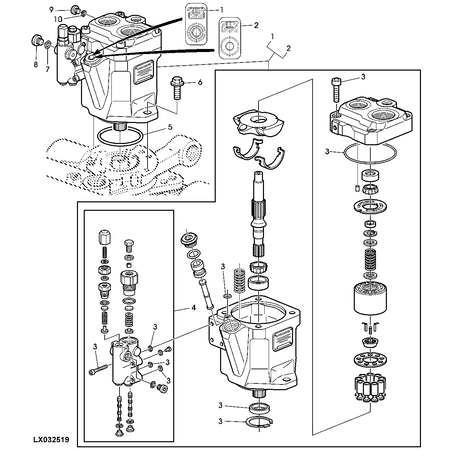 John Deere HYDRAULISCHE PUMPE