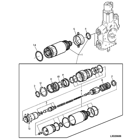 John Deere AFDICHTINGSSET