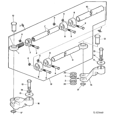 John Deere SPOORSTANGKOP