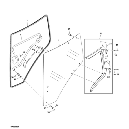 John Deere GAS OPERATED CYLINDER