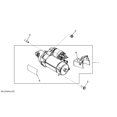 John Deere ANLASSERMOTOR