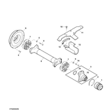 John Deere CROSS AND BEARING ASSEMBLY