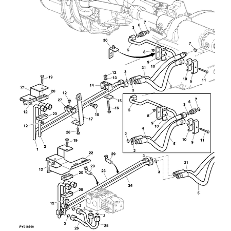 John Deere HALTERUNG