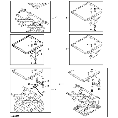 John Deere SEAT ATTACHMENT