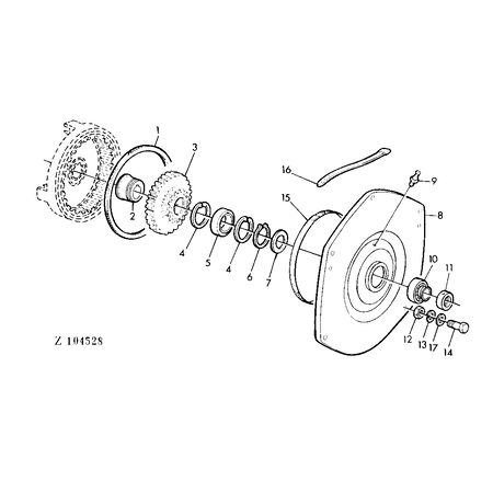 John Deere SLUITRING