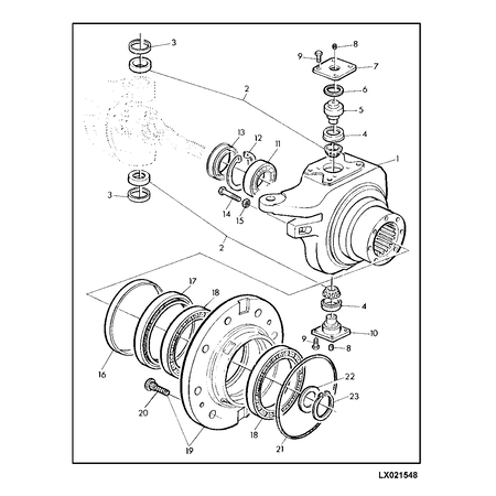 John Deere SECTION RING