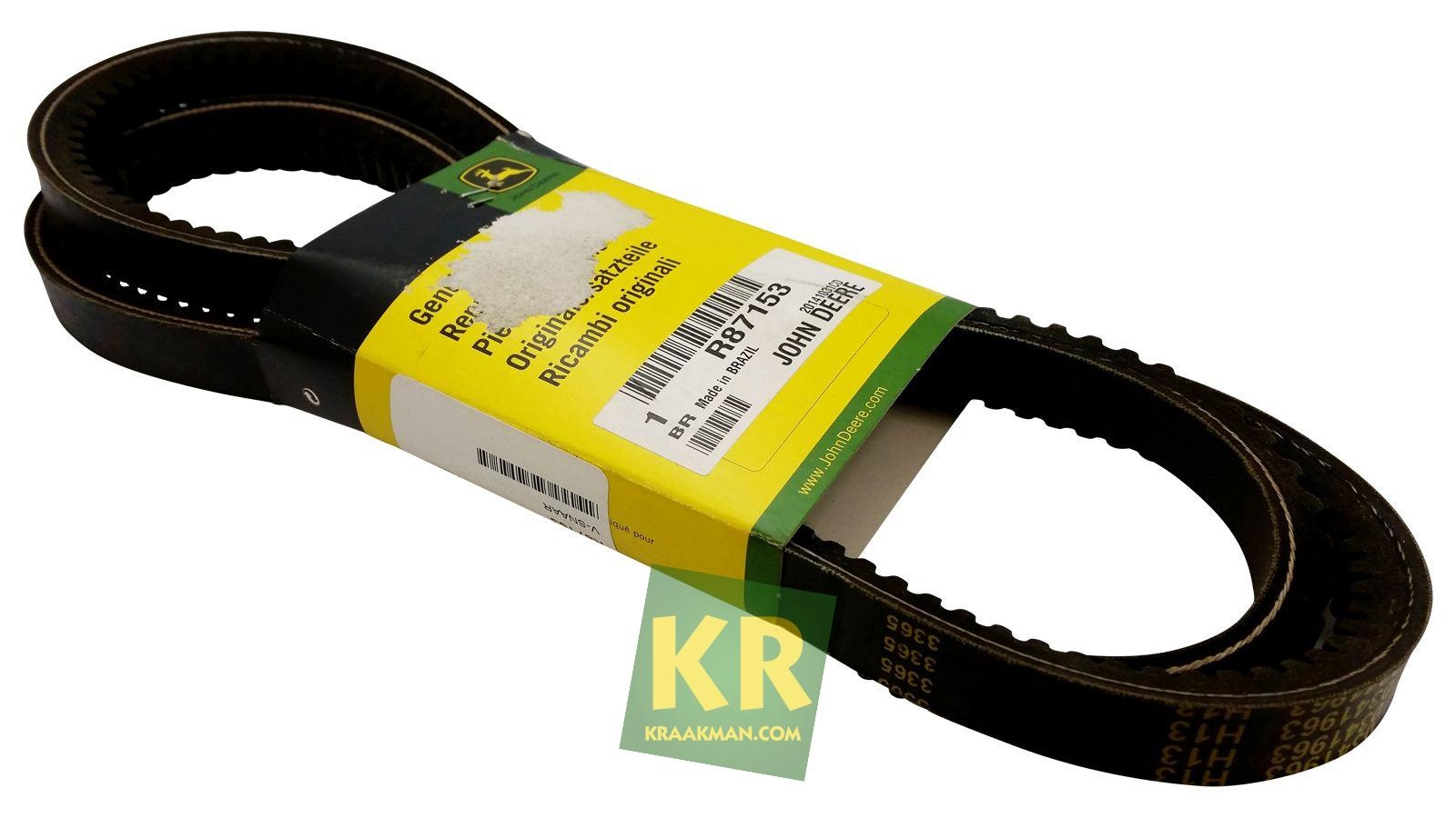 John Deere R87153 V BELT Kraakman parts Kraakman Parts