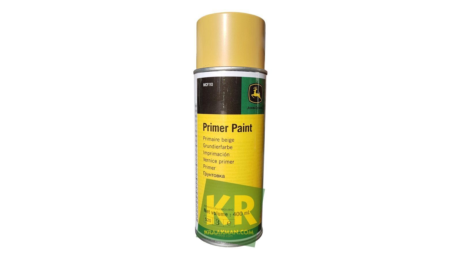 John Deere MCF110 PAINT JOHN DEERE PRIMER SPRAY CAN 400 ML Kraakman
