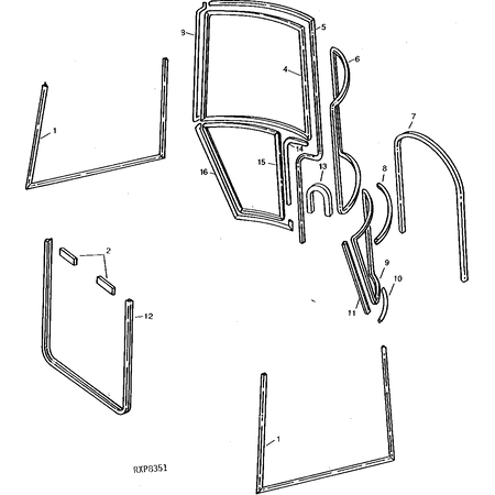 John Deere SEALING TRIM