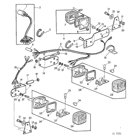 John Deere GLASS V. LAMP HELLA 110542001