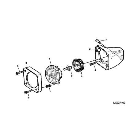 John Deere KOPLAMP SET