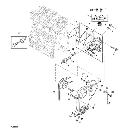 John Deere WATER PUMP