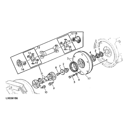 John Deere BEARING HOUSING W/O BEARING