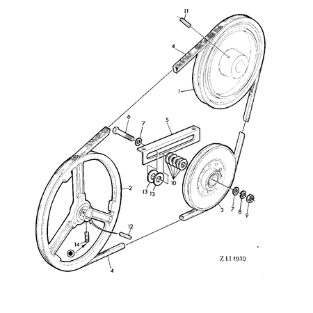 John Deere TENSION ROLLER